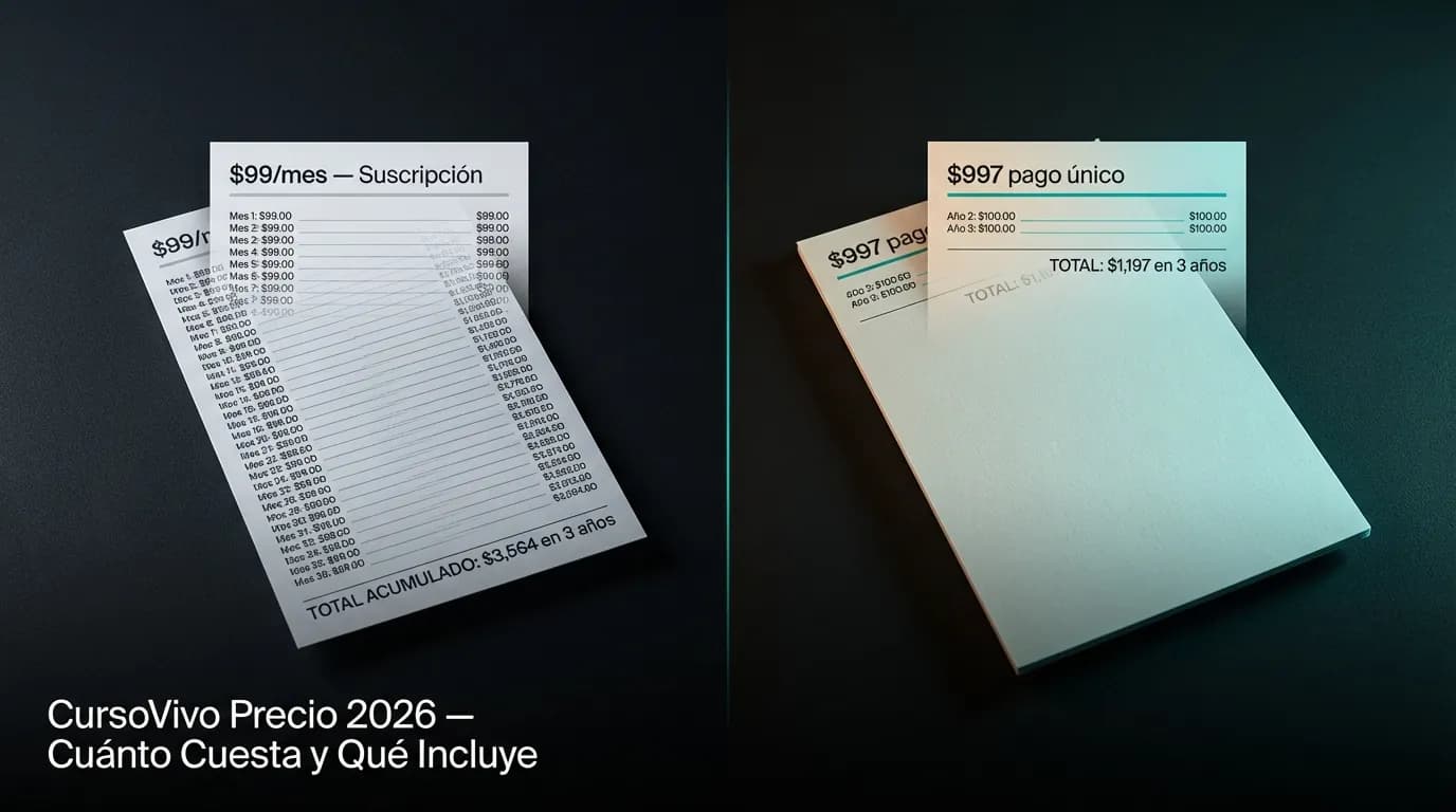 CursoVivo Precio 2026 — Cuánto Cuesta y Qué Incluye