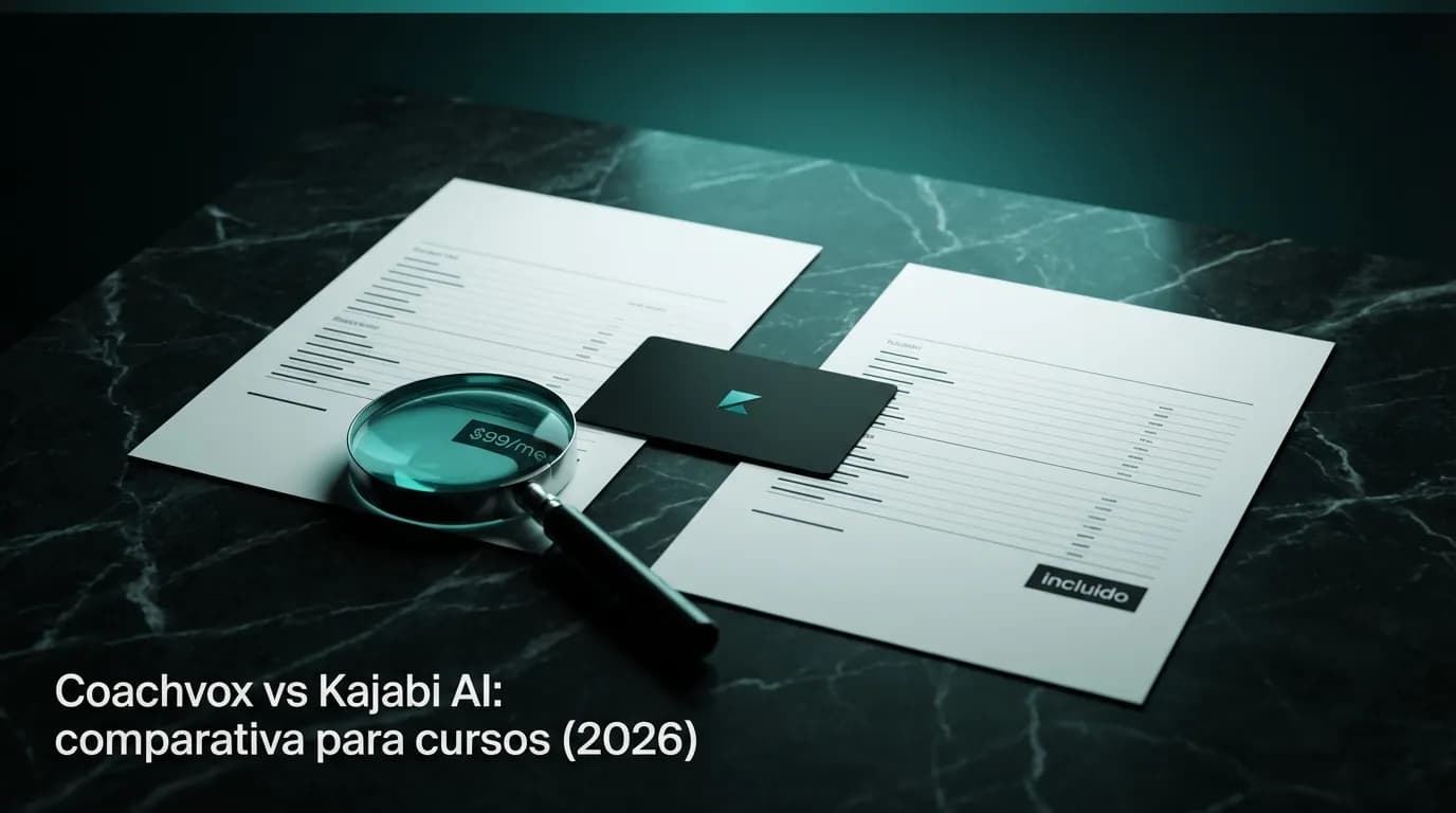 Coachvox vs Kajabi AI: comparativa para cursos (2026)