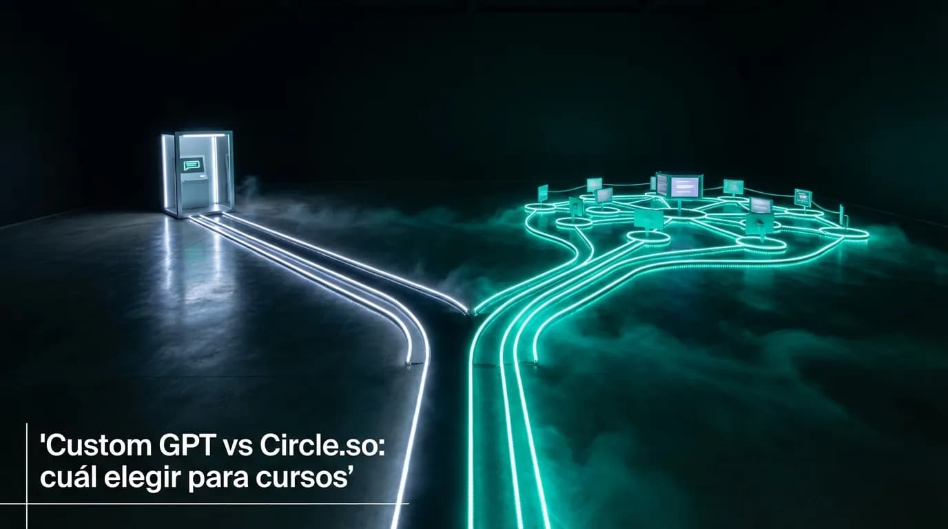 Custom GPT vs Circle.so: cuál elegir para cursos