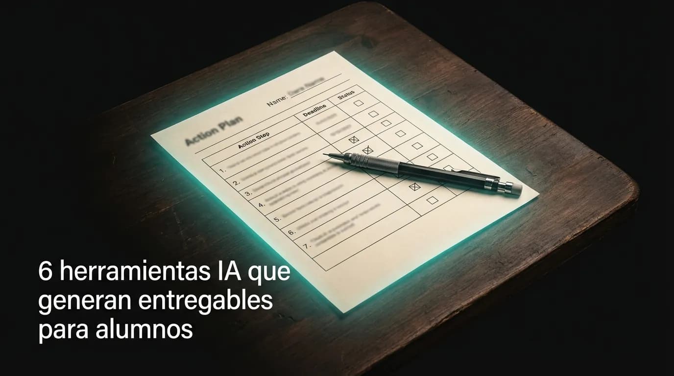 6 herramientas IA que generan entregables para alumnos