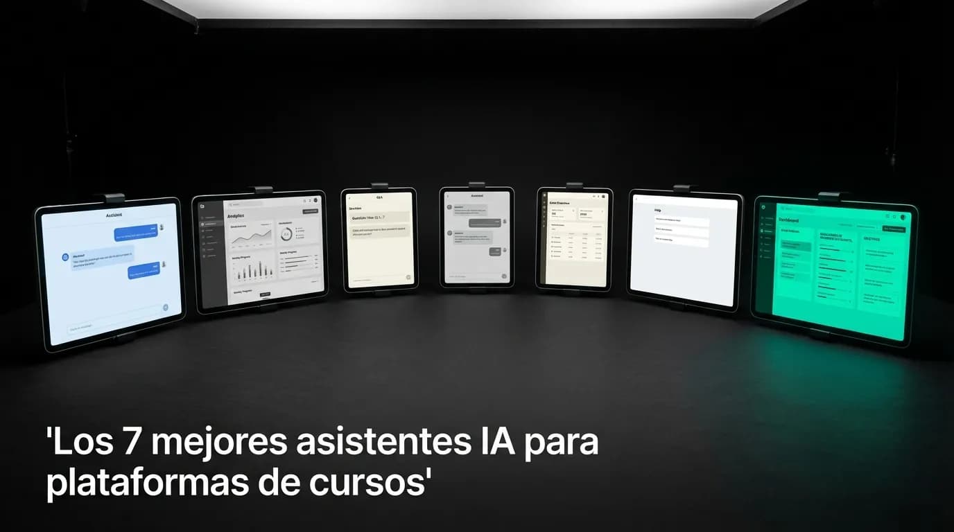 Los 7 mejores asistentes IA para plataformas de cursos