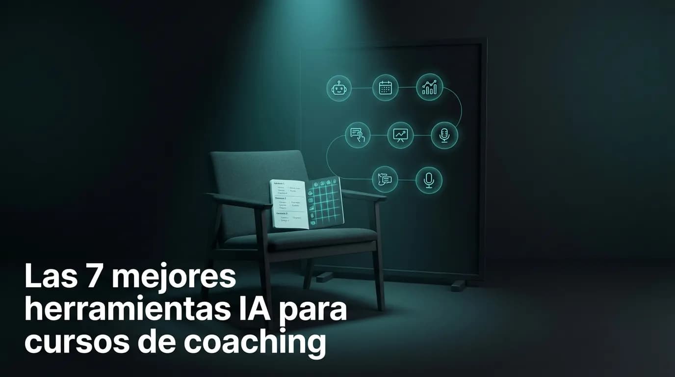 Las 7 mejores herramientas IA para cursos de coaching