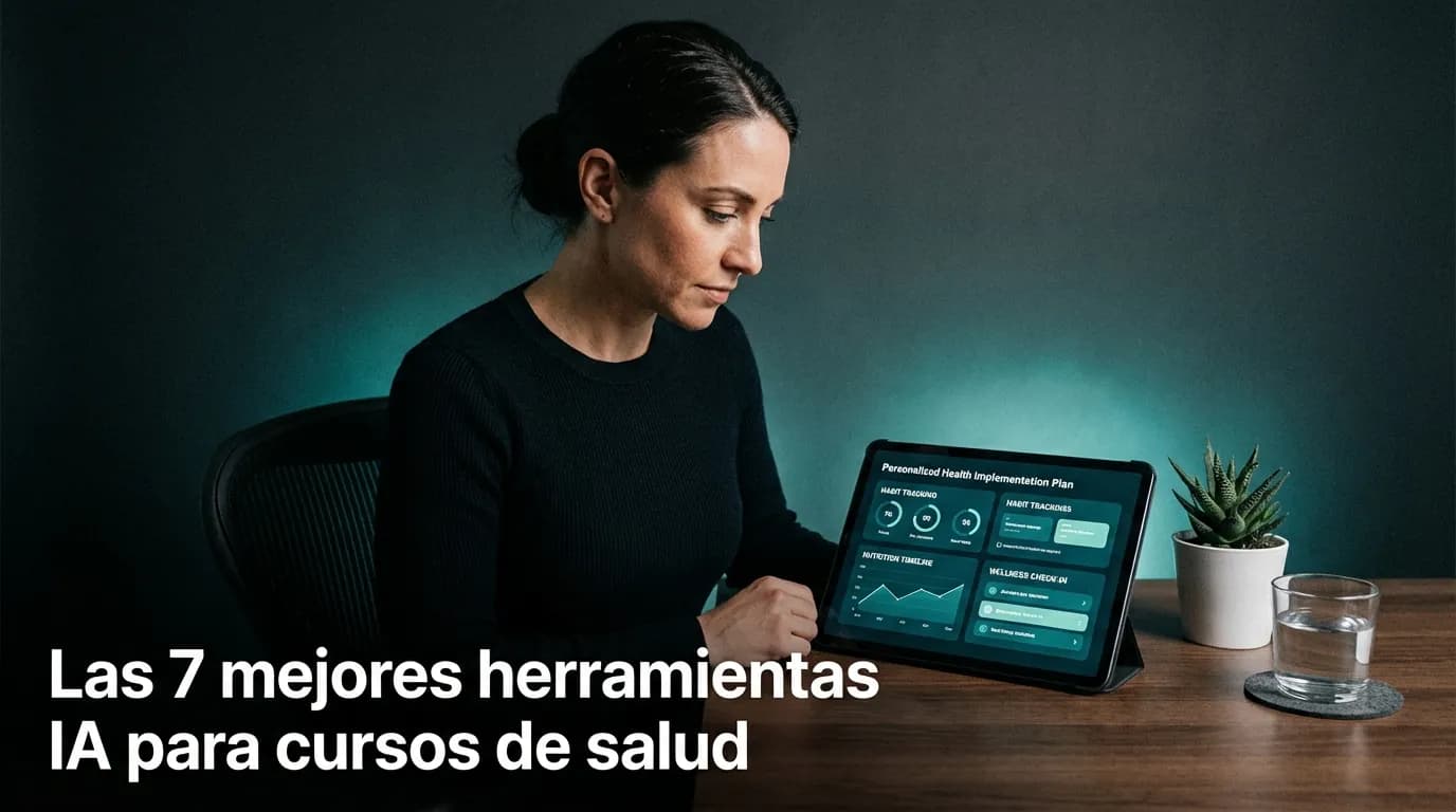 Las 7 mejores herramientas IA para cursos de salud